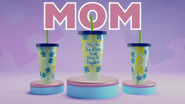 Mom Puzzle Piece Cold Cup