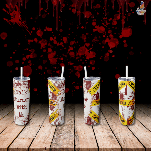 Talk Murder with Me 20 ounce tumbler wrap