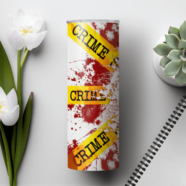 Talk Murder with Me 20 ounce tumbler wrap